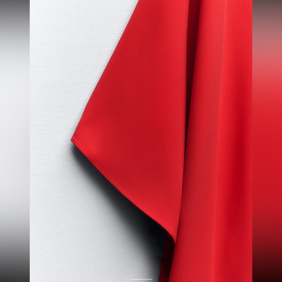 ZARA ASYMMETRIC CAPE BLOUSE - Picture 13 of 13